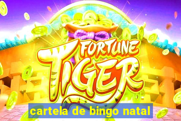 cartela de bingo natal